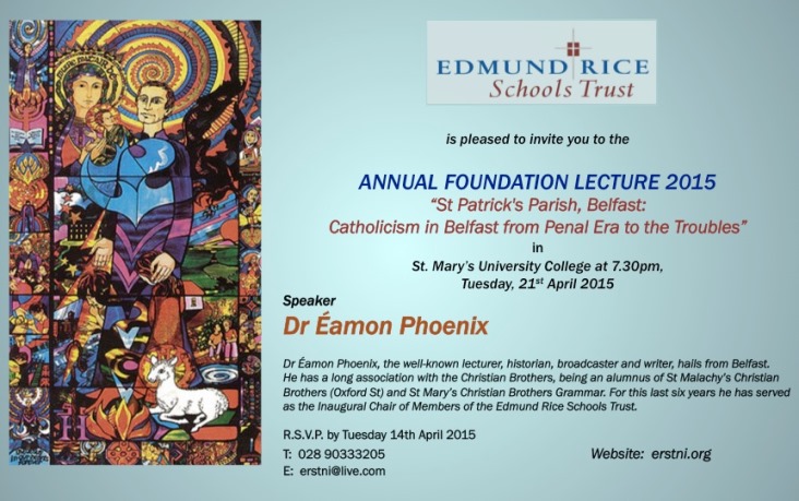 Annual Edmund Rice Mass and Lecture